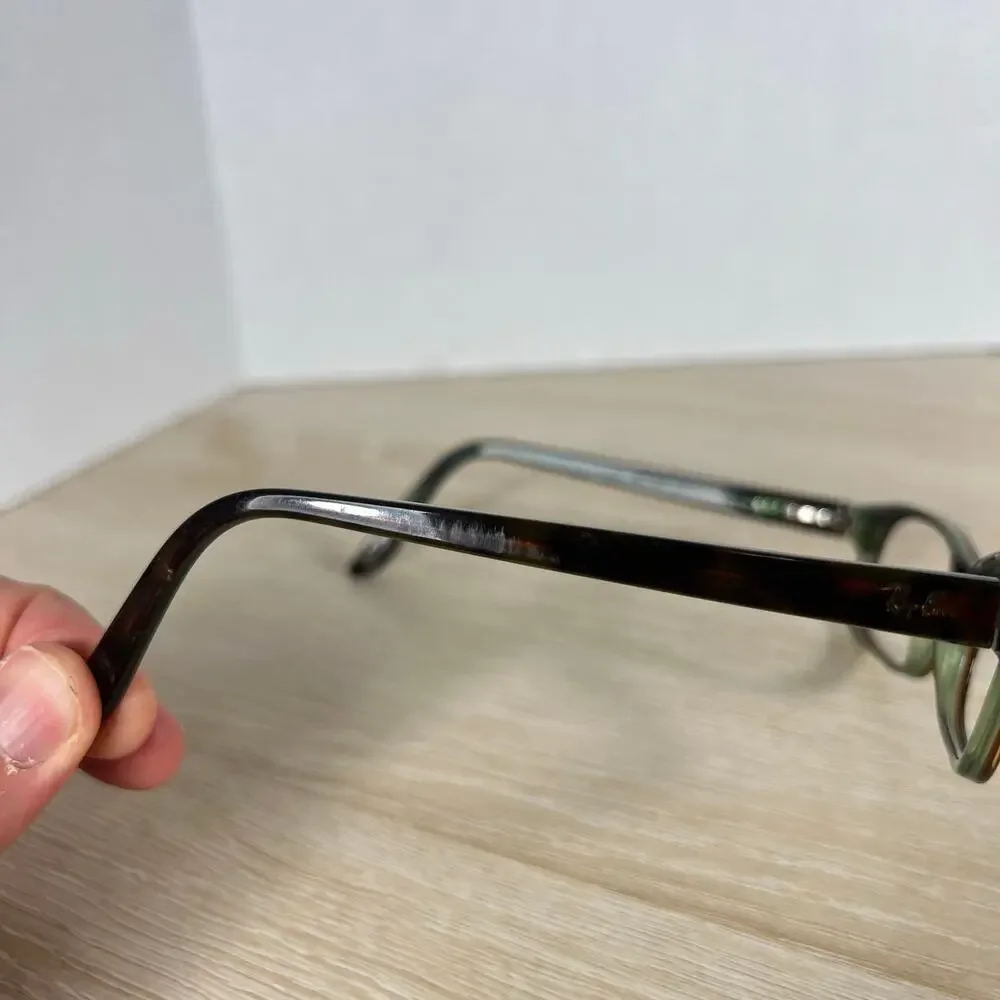 Ray-Ban RB5187 2445 Eyeglasses Brown Green Frames Only 52-16-140